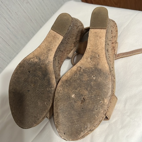 Shoes wedges,Charles David brand,beige, upper leather, 6 1/2 M - Picture 6 of 6